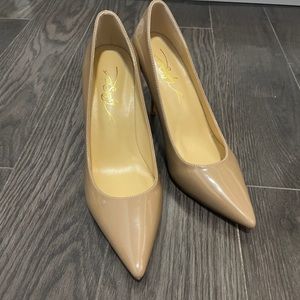 Nude patent pump 95mm size 38